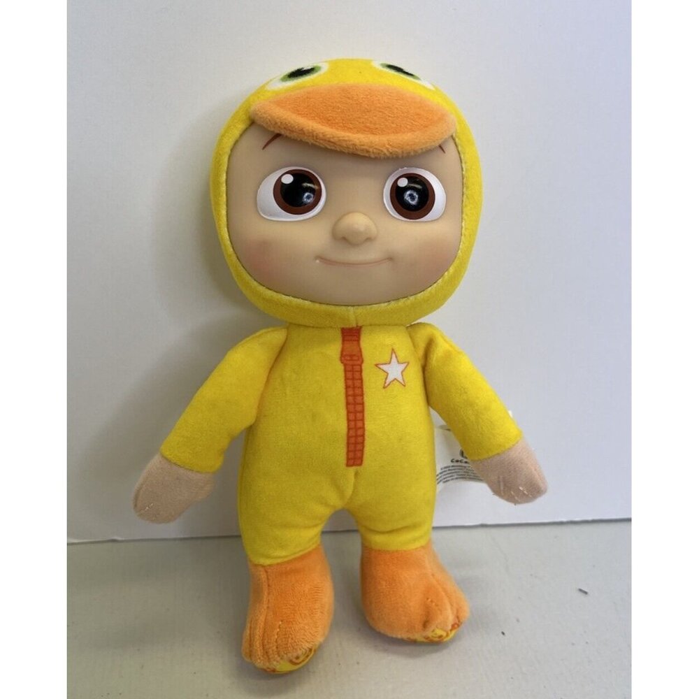 Cocomelon 8” JJ In Yellow Duck Duckie Costume PJs Plush Doll Character